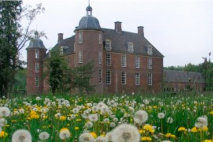 Kasteel Slangenburg met bloemenweiland